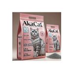 AKACAT Pudra Kokulu 10 Lt Gri Bentonit Doğal %100 Topaklaşan Kedi Kumu