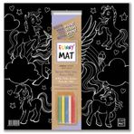 Akademi Çocuk Funny Mat Black (Tebeşirli) Unicorn