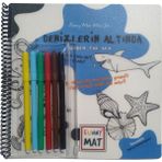 Akademi Çocuk Funny Mat - Boya Kalemli Aktivite Seti: Denizlerin Altında