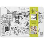 Akademi Çocuk Funny Mat Çiftlik Hayatı & Derin Deniz 25X35CM 2'li Paket