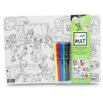 Akademi Çocuk Funny Mat Prenses & Oyun Bahçesi, 25X35Cm, 6'Lı Kalemli