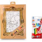 Akademi Çocuk Washable Art 2'li Set | Henri Matisse - The Cat With Red Fish, Carioca Joy 6'lı Boya Kalemi
