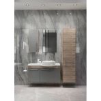 Akademik Banyo Harmony 100 Cm Lavabolu Mdf Banyo Dolabı Seti - Antrasit Ceviz