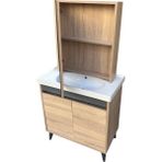 Akademik Mimarlık 80 cm Banyo Dolabı Seti - Sonoma Meşe