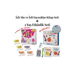 akademik zeka 2 yaş etkinlik seti( 6 Kitap 206 Etkinlik) - İzli Abc ve Sayıcıklar Kitabları Oluklu Seti