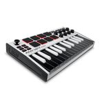 Akai Professional MPK Mini MK3 USB MIDI Klavye Controller, 25 Mini Tuş, Arkadan Aydınlatmalı 8 Bateri Pedi, 8 Düğme ve Müzik Prodüksiyon Yazılımı Dahil, Beyaz