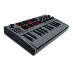 Akai Professional MPK Mini MK3, USB MIDI Klavye Controller, 25 Mini Tuş, Arkadan Aydınlatmalı 8 Bateri Pedi, 8 Düğme ve Müzik Prodüksiyon Yazılımı Dahil, Gri