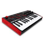 Akai Professional MPK Mini MK3 - USB MIDI Klavye Controller, 25 Mini Tuş, Arkadan Aydınlatmalı 8 Bateri Pedi, 8 Düğme ve Müzik Prodüksiyon Yazılımı Dahil - Kırmızı