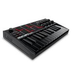 Akai Professional MPK Mini MK3 USB MIDI Klavye Controller, 25 Mini Tuş, Arkadan Aydınlatmalı 8 Bateri Pedi, 8 Düğme ve Müzik Prodüksiyon Yazılımı Dahil, Siyah