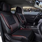 Akal Matbaa Dacia Sandero Lüx Deri Oto Koltuk Kılıfı Ortopedik Set (Elit)