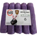 Akalın Büzgülü Lavanta Kokulu Büyük Boy Çöp Torbası 65X70 cm 5 Rulo - 65 x 70 cm