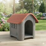 AKAN MARKETİNG Akan Marketing Plastik Köpek Kulübesi 85X71X66 cm - Kahverengi