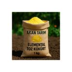 Akan Tarım Toz Elemental Kükürt 1 Kg | Tarımda Güçlü Etki + Akrep ve Yılan Kovucu