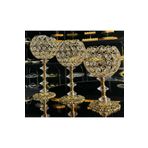 AKANAY HOME 3 Lü Kristal Taşlı Gold Ayaklı Şamdan