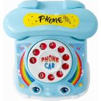 Akar Çevirmeli Oyuncak Telefon Mavi Çocuklar Için Eğitici ve Eğlenceli Rol Yapma Oyuncağı