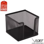 Akar Kırtasiye Siyah Metal Perfore Küp Notluk