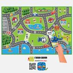 Akar Oyuncak 150x100 cm Dikdörtgen Çok Renkli Şehir Çocuk Halısı