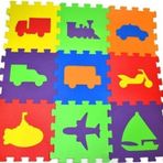 Akar Oyuncak Oyun Karosu 33X33 cm 7 mm Taşıtlar Akar Eva Puzzle