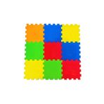 Akar Renkli Oyun Matı Düz 7mm 33x33 9lu