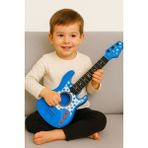 Akar Rock Gitar 50 cm Akort Edilebilir Oyuncak Mavi