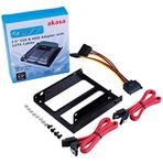Akasa 2 x  2,5" HDD 3.5" Adaptör + Sata Kablo Seti