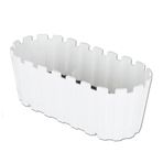 Akasya Balkon Saksı 30 cm 3 Litre (Beyaz)