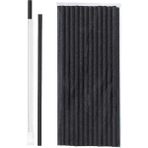 Akasya Kağıt Sargılı Siyah Kraft Kağıt Pipet 6X197MM (10X50)500 Adet. %100 Doğal ve Çevre Dostu