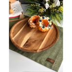 Akasya Yuvarlak Ayaklı Sunum Tabak 32CM - 100 ml - Renkli