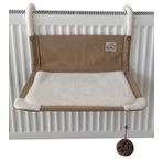 Akat Cosy Comfort Kedi Kalorifer Yatağı (İnce Panel (5 cm Kalınlık), Krem)