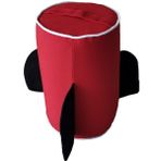 Akat Cosy Roket Kırmızı Minder-Puf