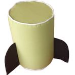Akat Cosy Roket Yeşil Minder-Puf