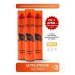 Akat Gardi Saç Spreyi Ultra Strong 750ml Dev Boy.3 Lü Özel Set