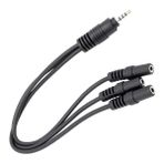 Akay Avm Powermaster Kulaklık Mikrofon Çoklayıcı 3 Port 3.5 mm Splitter Çevirici Dönüştürücü Adaptör PM-4871
