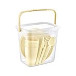 Akay Plastik Ak519 6 Kişilik Piknik Seti Bej
