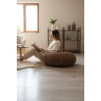 Akayev Nature Hasır Büyük Yuvarlak Puf Minder 60 cm - Kahverengi