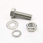 AKB M5x10mm Altıköşe (Altıgen,Anahtar) Başlı Vida, Somun, Rondela ve Yaylı Pul 10 Takım (rf144)