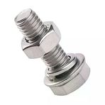 Akb M6x100mm Altıköşe (Altıgen,Anahtar) Başlı Vida , Somun , Rondela Ve Yaylı Pul 3 Takım (Rf145)