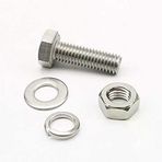 AKB M6x50mm Altıköşe (Altıgen,Anahtar) Başlı Vida, Somun, Rondela ve Yaylı Pul 10 Takım (rf145)