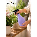 AKBA HOME Sprey Sulama Kabı 750 CC Ayarlanabilir Başlıklı Çiçek Bitki Sulama Fısfıs Şişesi Mor