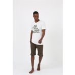 Akbeniz 20372 Kısa Kol Ekru Penye Erkek Pijama Takımı