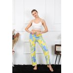 Akbeniz 27466 Sarı Pamuklu Kadın Alt Pijama