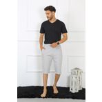 Akbeniz 27480 Gri Erkek Kapri Pijama