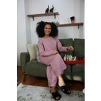 Akbeniz 4126 Penye Bol Paça Kadın Pijama Takımı
