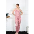 Akbeniz 4137 Pudra Kadın Pijama Takımı
