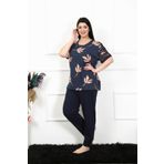Akbeniz 75005 Renkli Kadın Pijama Takımı