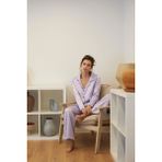 Akbeniz Kadın Lila Oversize Saten Pijama Takımı