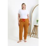 Akbeniz Kadın Pamuklu Büyük Beden Alt Pijama 27559 Hardal