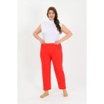 Akbeniz Kadın Pamuklu Büyük Beden Alt Pijama Kırmızı 27560 - 8XL
