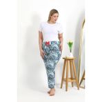 Akbeniz Kadın Pamuklu Büyük Beden Alt Pijama Mavi 27558