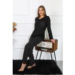 Akbeniz Kadın Uzun Kol Penye Pijama Takım 4193